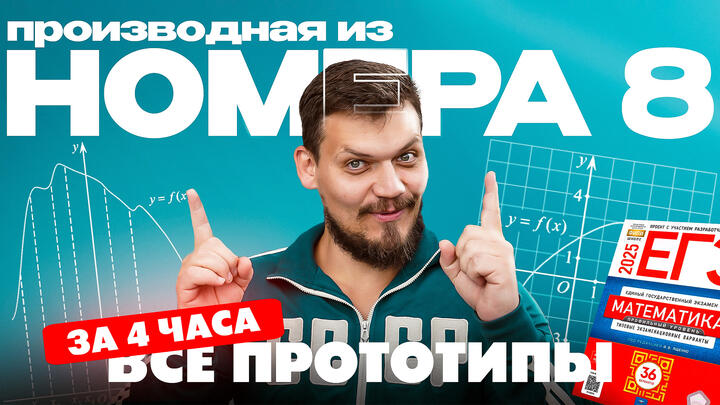 Вебинар 2. Решаем все прототипы №8 из СБОРНИКА ЯЩЕНКО за 4 часа l Производная из ЕГЭ по математике