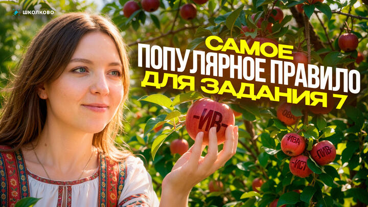 Самое популярное правило для задания 7 из ОГЭ 2026 по русскому языку.