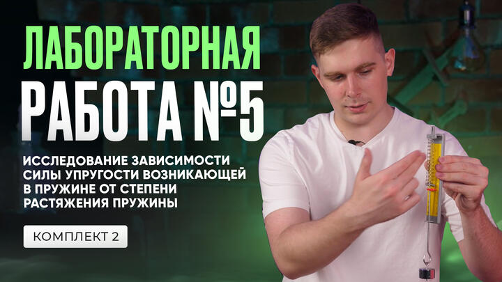 Лабораторная работа по исследованию зависимости силы упругости в ОГЭ по физике 2025. Комплект № 2