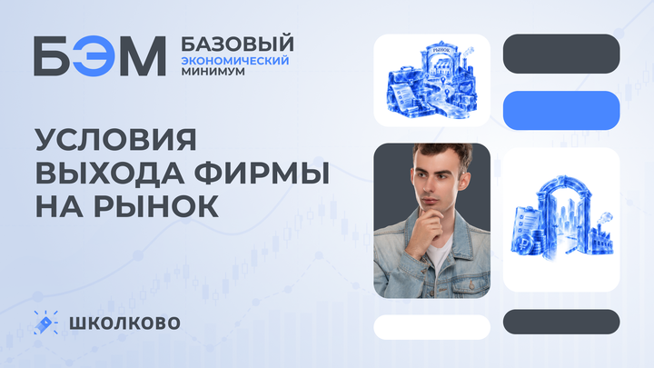 Условия выхода фирмы на рынок 