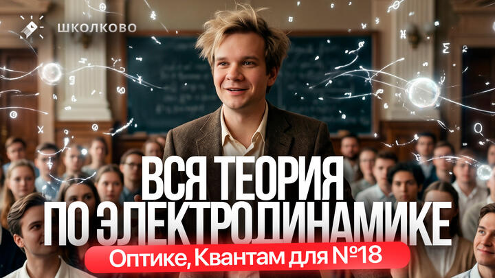 Вся теория по Электродинамике, Оптике, Квантам для №18 и все прототипы утверждений | ЕГЭ 2026 по физике