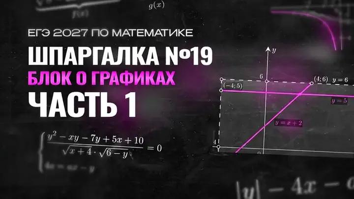 Видео-конспект | Шпаргалка №19 | Блок ГРАФИКА | Часть 1