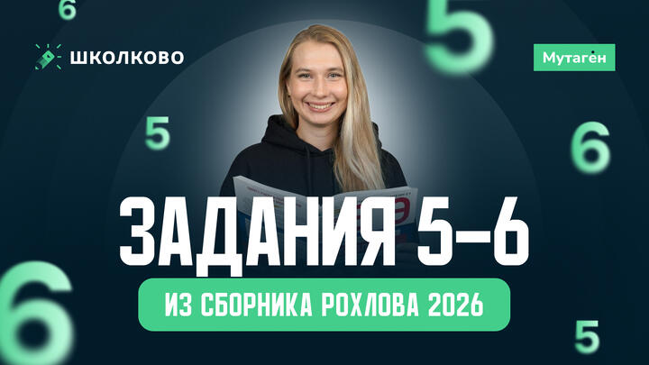 Разбор всех заданий 5-6 из сборника Рохлова 2026