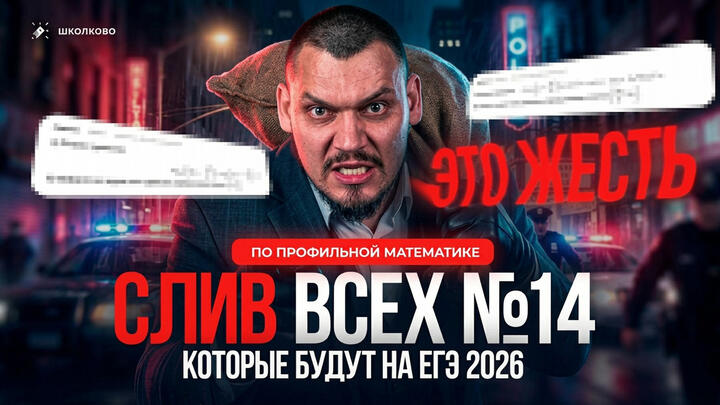 СЛИВ ВСЕХ №14, которые будут на ЕГЭ 2026 по профильной математике | ЭТО ЖЕСТЬ