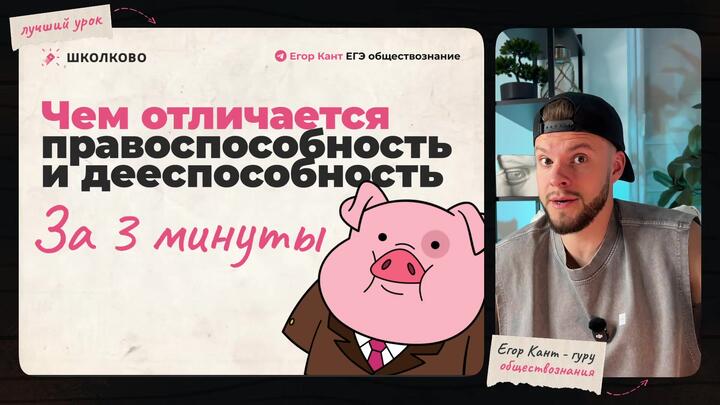 Правоспособность и дееспособность: 90% ошибется на ЕГЭ по обществознанию
