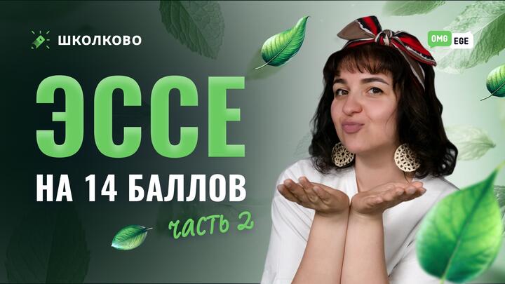 2 ЭССЕ на 14 баллов