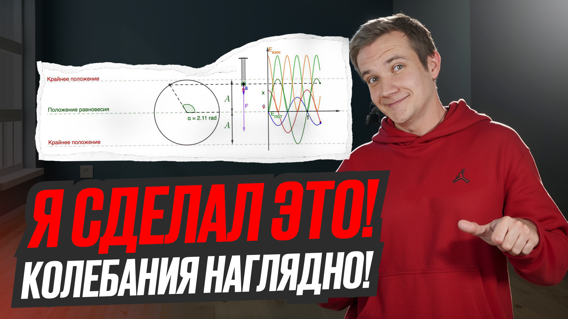 Колебания наглядно. Симуляция механических колебаний