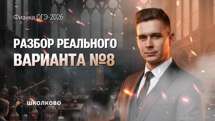 Разбор реального варианта ОГЭ по физике 2026 №8