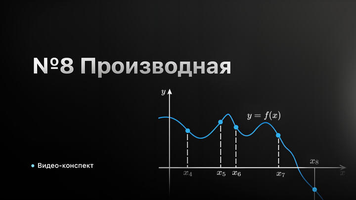 Видео-конспект | №8 Производная
