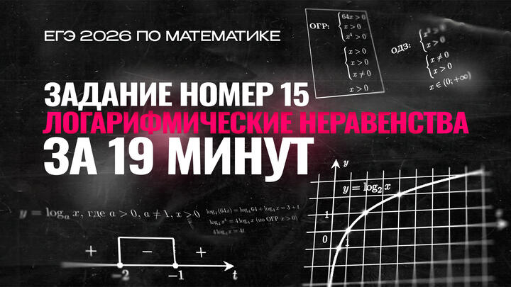 Видео-конспект |  Логарифмические неравенства