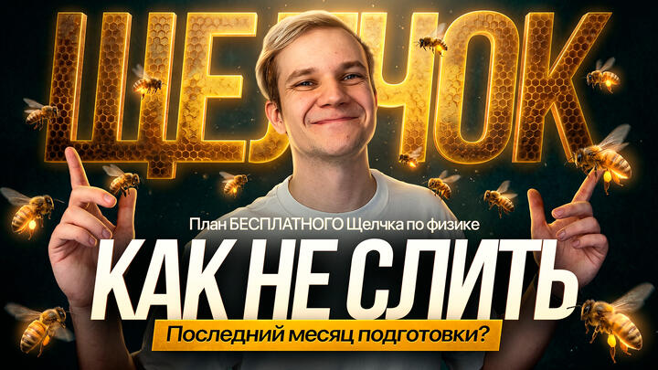 КАК НЕ СЛИТЬ ПОСЛЕДНИЙ МЕСЯЦ ПОДГОТОВКИ? | ПЛАН БЕСПЛАТНОГО ЩЕЛЧКА ПО ФИЗИКЕ