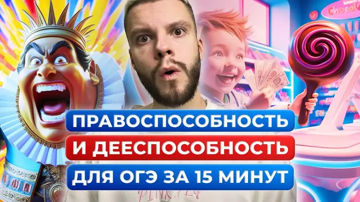 Правоспособность и дееспособность для ОГЭ по обществознанию за 15 минут