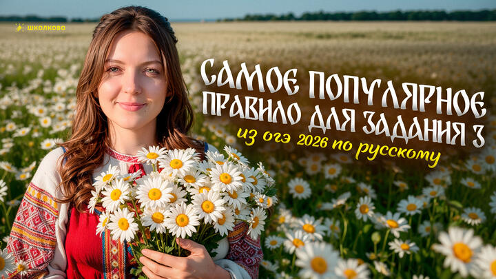  Самое популярное правило для задания 3 из ОГЭ 2026 по русскому языку.