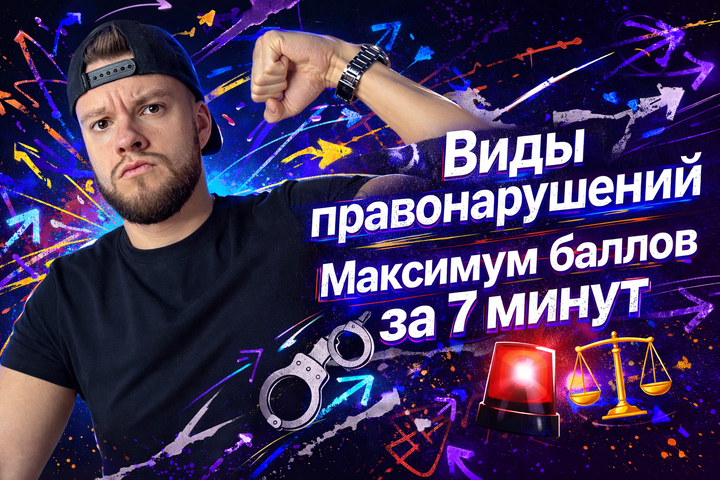 Виды правонарушений для ОГЭ по обществознанию – максимум баллов за 7 минут 