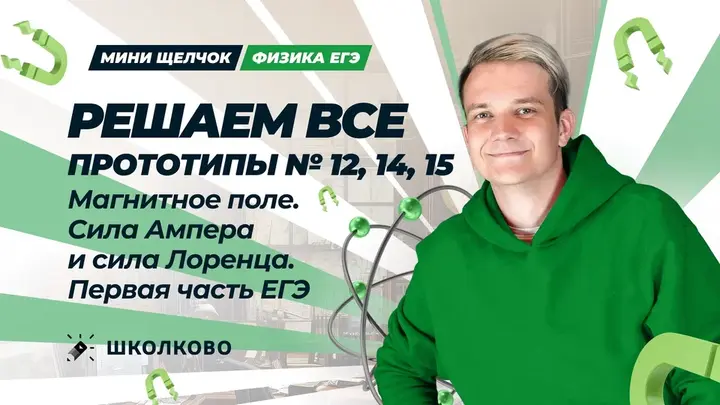Решаем ВСЕ прототипы № 12, 14, 15 | Магнитное поле | Первая часть ЕГЭ 2025 по физике