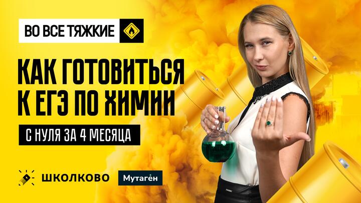 Как готовиться к ЕГЭ по химии  с нуля за 4 месяца
