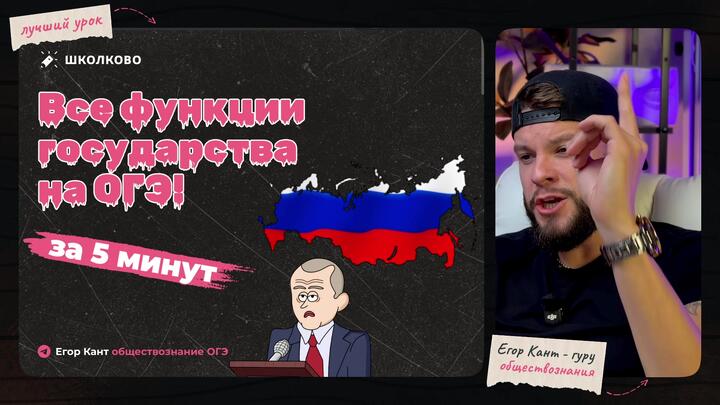 Функции государства | Бесплатный урок ОГЭ обществознание