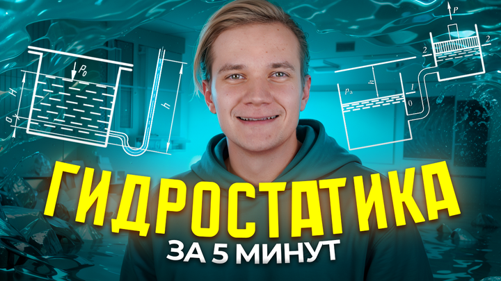 Гидростатика за 5 минут | ЕГЭ 2025 по физике