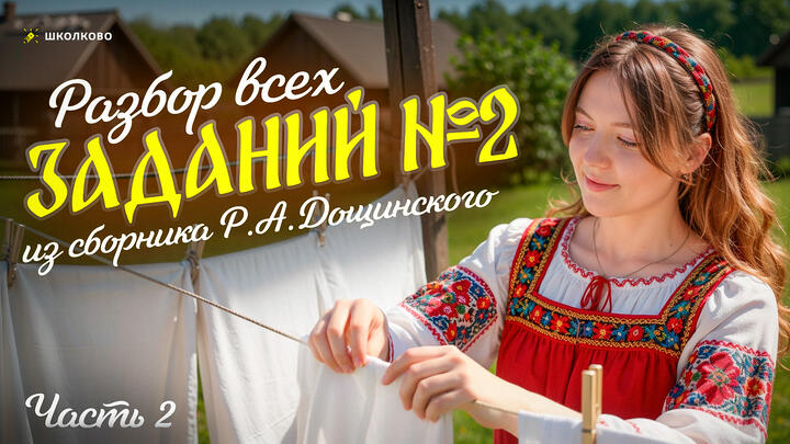 Разбор всех заданий №2 из сборника Р.А. Дощинского. ОГЭ 2026 по русскому языку. Часть 2