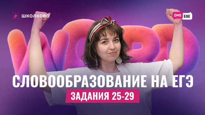 Словообразование для ЕГЭ (задания 25-29) 