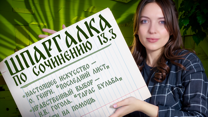 Составляем шпаргалку по сочинению 13.3! Универсальные примеры из литературы и жизненного опыта для всех тем!
