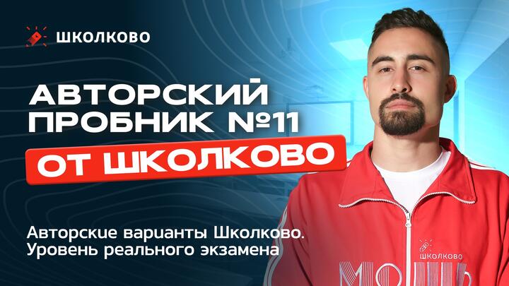 Авторский пробник №11 по математике от Школково