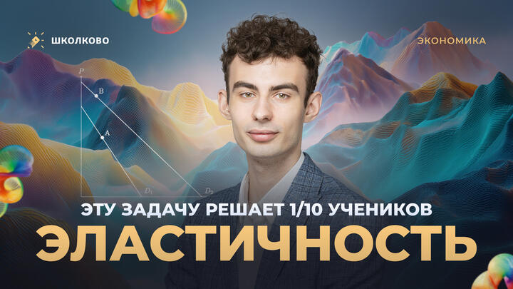 Эластичность. Эту задачу решает 1/10 учеников