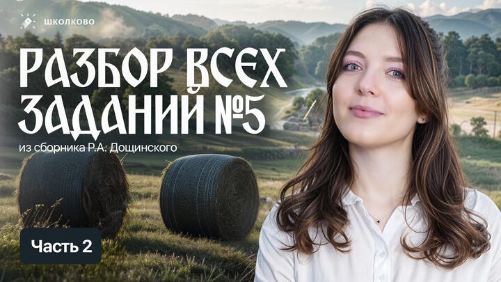Разбор всех заданий №5 из сборника Р.А. Дощинского. ОГЭ 2026 по русскому языку. Часть 2.