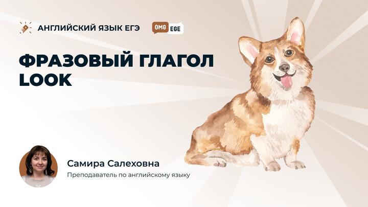 Фразовый глагол look (ролик)