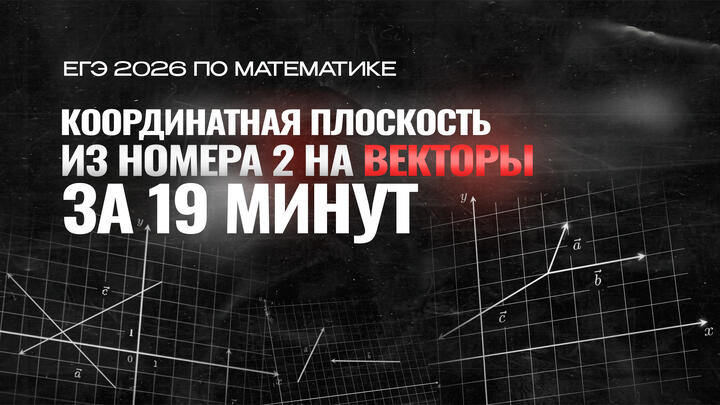 Видео-конспект | №2 Вся теория и практика по векторам