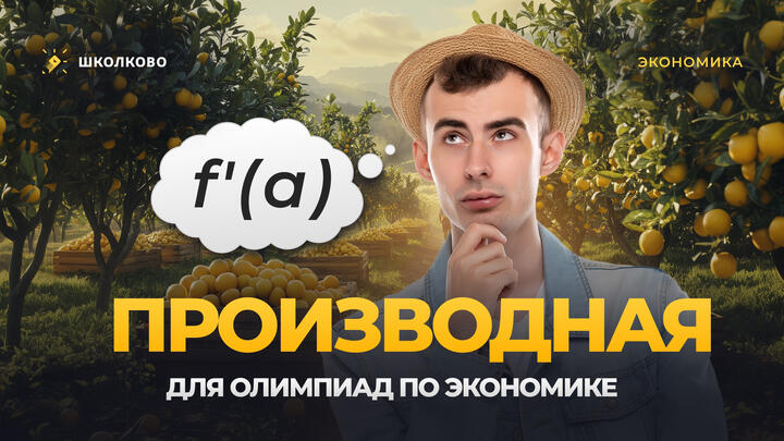 Производная для олимпиад по экономике