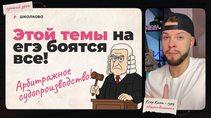 Кант объясняет все про арбитражное судопроизводство для ЕГЭ по обществознанию