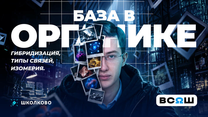 База в органике: гибридизация, типы связей, изомерия.