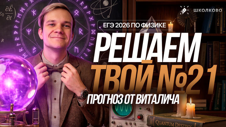 Решаем твой №21 из ЕГЭ 2026 по физике | Прогноз от Виталича