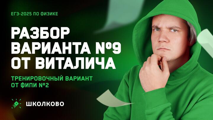 Разбор варианта №9 от Виталича (Тренировочный вариант от ФИПИ №2)