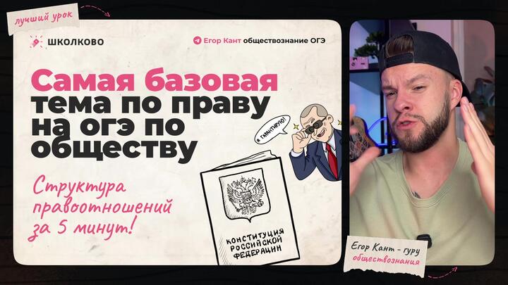 Кант объясняет все про правоотношения для ОГЭ по обществознанию 