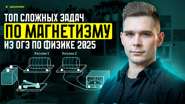 ТОП самых сложных заданий по магнетизму из Банка ФИПИ для ОГЭ по физике 2025