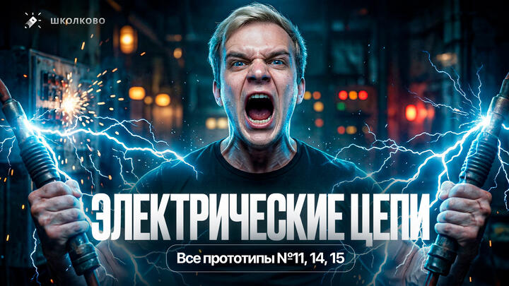 Решаем ВСЕ прототипы №11, 14, 15 | Электрические цепи | Первая часть ЕГЭ 2026 по физике