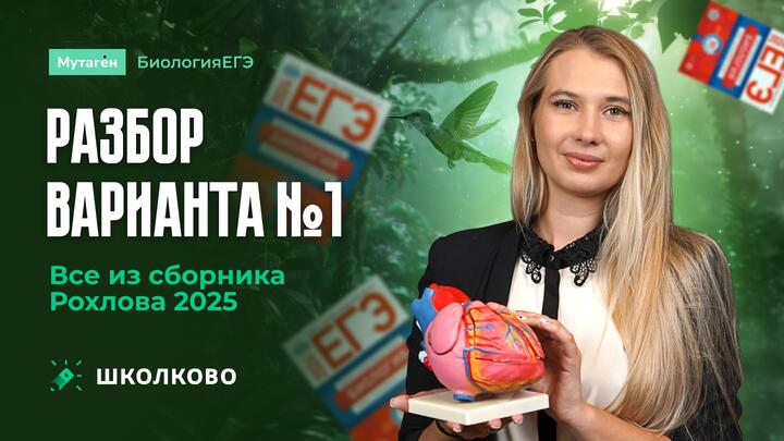 Разбор Варианта 1 из сборника Рохлова 2025