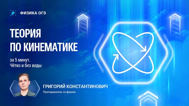 Вся теория по кинематике для ОГЭ по физике 2026