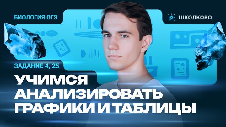 Задания 4,25: учимся анализировать графики и таблицы
