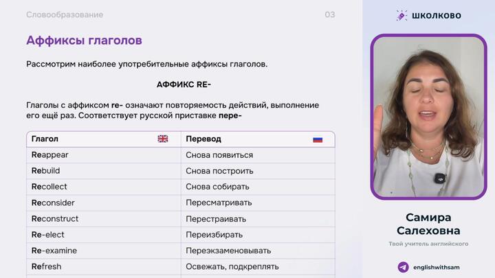Коварная приставка re в словообразовании на ЕГЭ