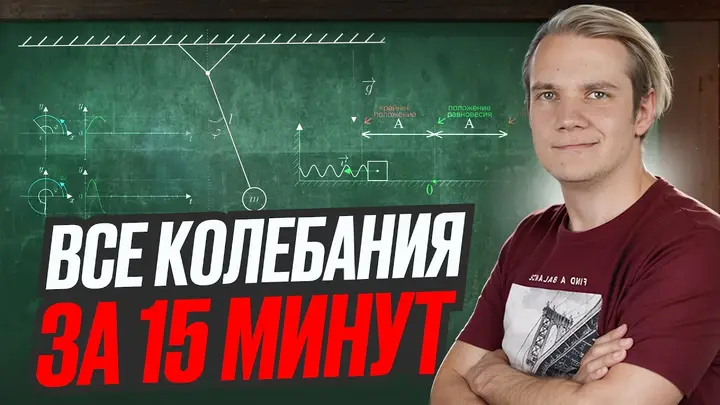 Всё про механические колебания за 15 минут для ЕГЭ 2025 по физике