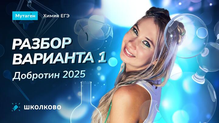 Разбор варианта 1 | Добротин 2025