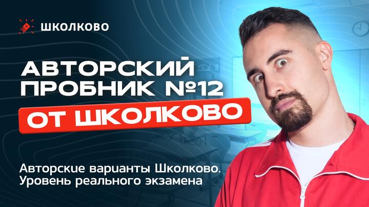Авторский пробник №12 по математике от Школково