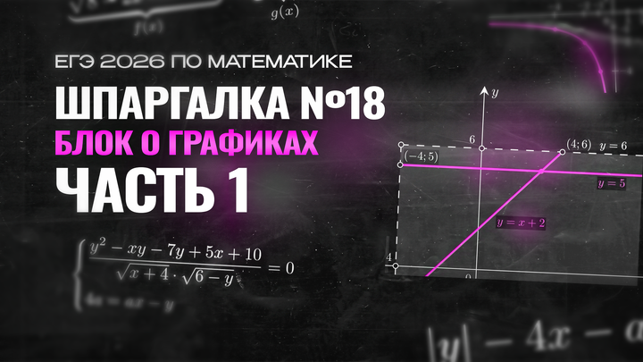Видео-конспект | Шпаргалка №18 | Блок ГРАФИКА | Часть 1